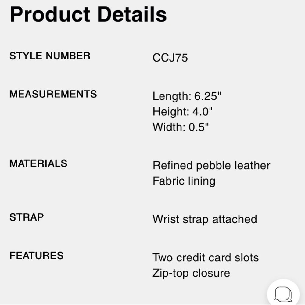 NWT Coach Black Pebbled LeatherWristlet with Rivets - Picture 2 of 6